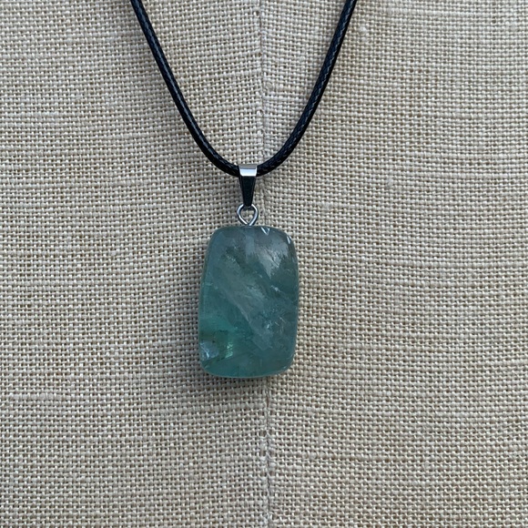 Handmade Funky Genuine Stone Chunk Amulet Necklace - Picture 16 of 16
